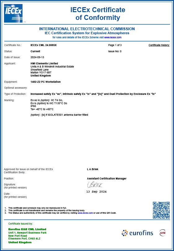 Certificates Of Compliance